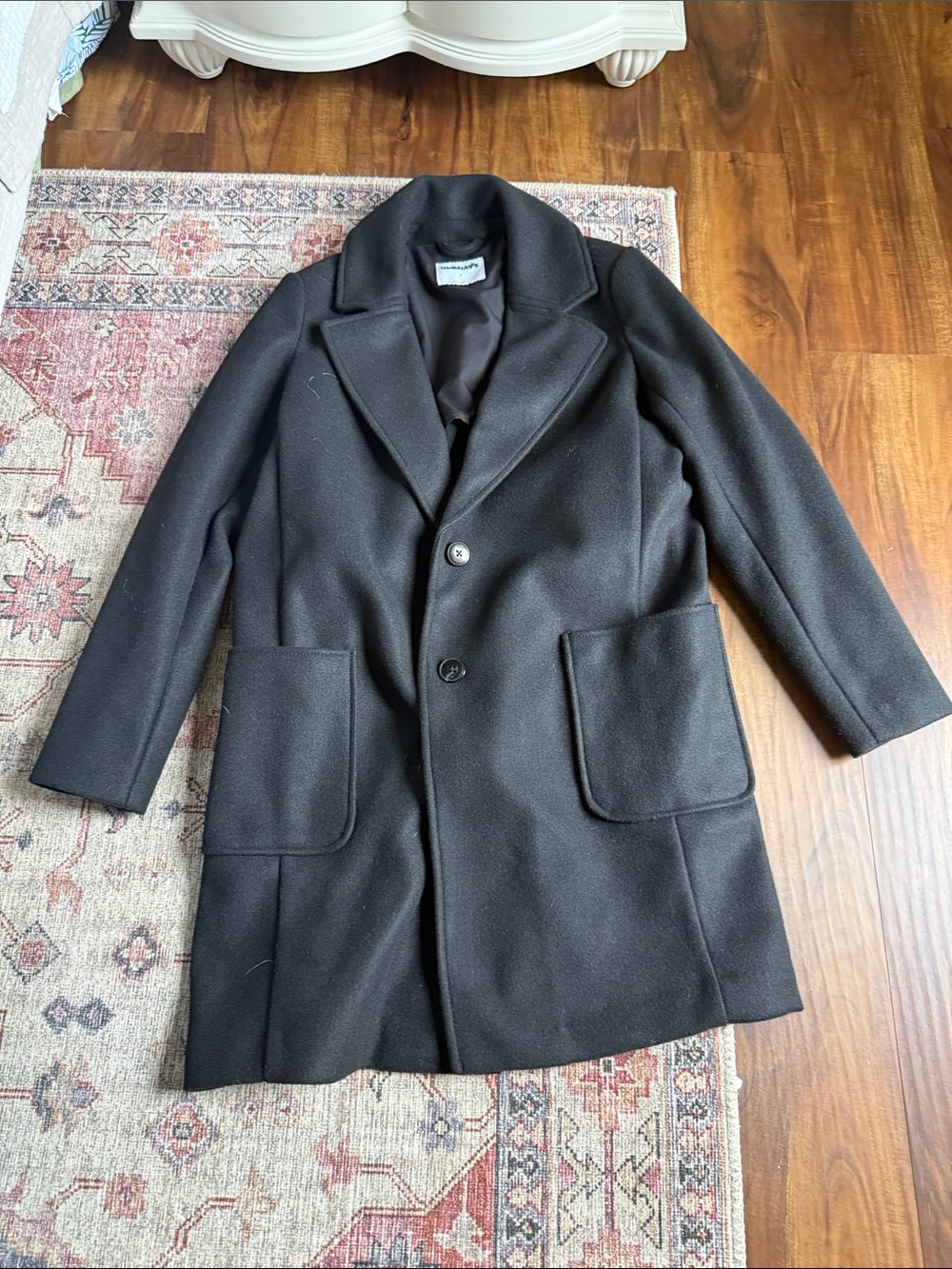 Old Navy Black Pea Coat - Classic Single-Breasted Style